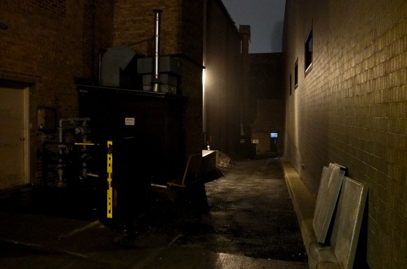 alley in the mist