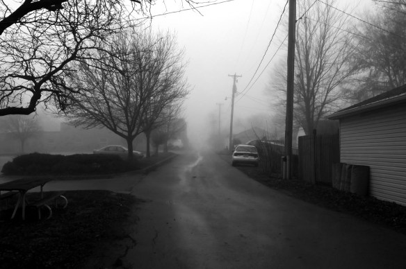 foggy alley