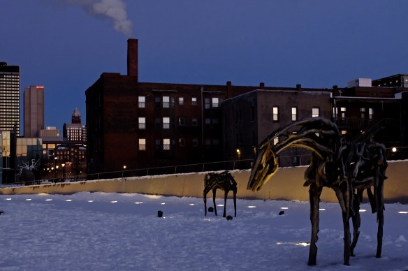 Butterfield bronze horses