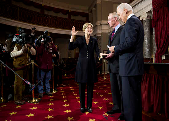 Senator Elizabeth Warren, 4 January, 2013