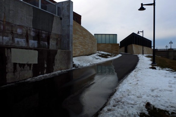 and the snow melts slowly