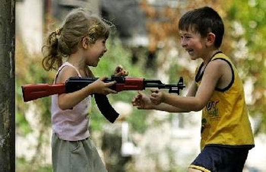 children with gun
