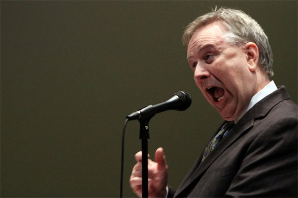 Congressman Steve Stockman (R-TX, natch) voicing his considered opinions.