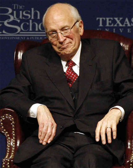 Dick goddam Cheney: "Sorry? Fuck you. Fuck you with a chainsaw."