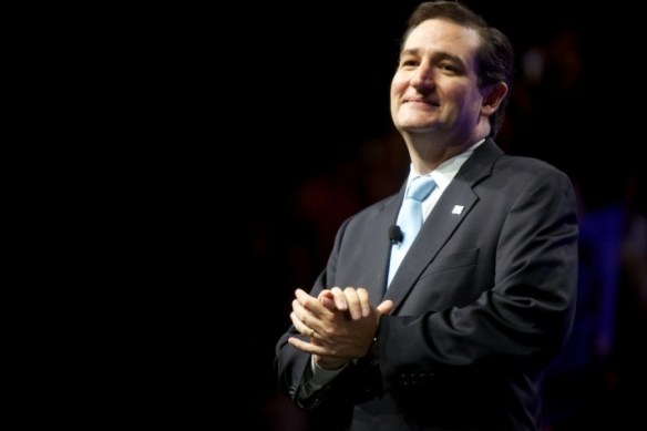 Senator Ted Cruz (R-Potterville) chortling