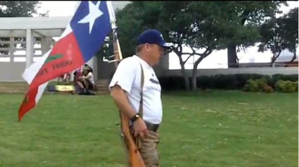 Open Carry Texas promoting the Second Amendment in Dealey Plaza