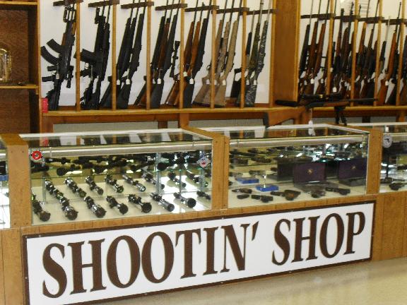 Shootin' Shop shootin' scene.