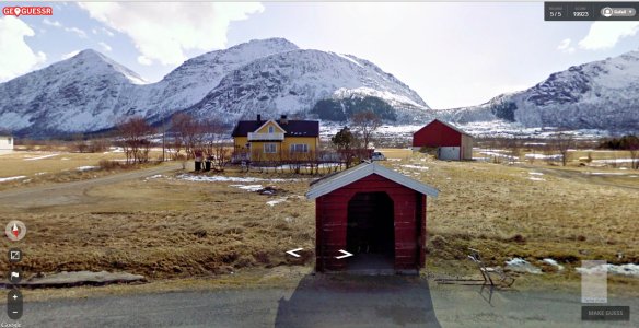 A bus stop in Norway