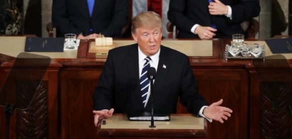 Comrade Trump displays ability to read words aloud.